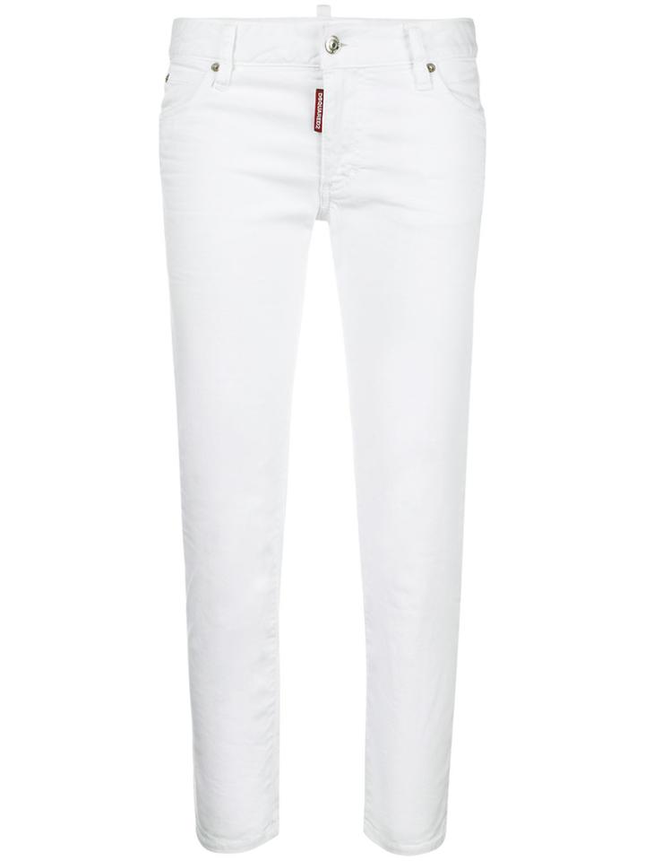 Dsquared2 Cropped Twiggy Jeans - White