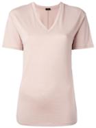 Joseph V-neck T-shirt, Women's, Size: Medium, Nude/neutrals, Cotton/lyocell