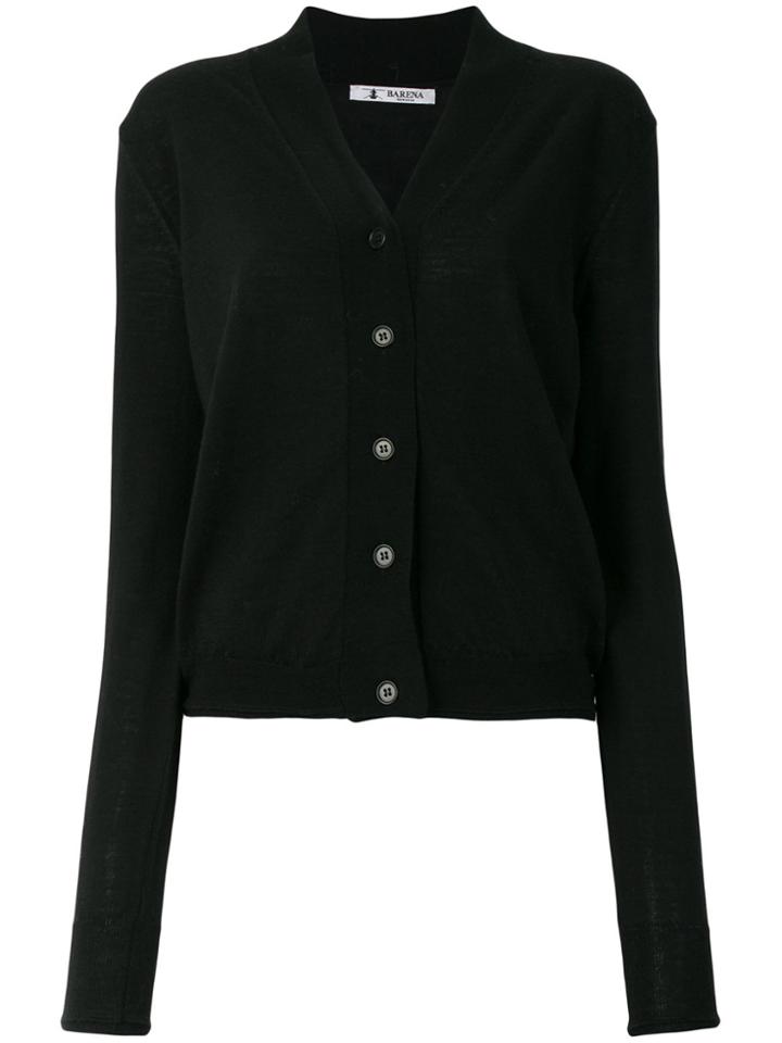 Barena Fine Knit Cardigan - Black
