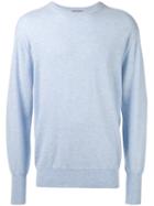 N.peal - Ribbed Trim Sweatshirt - Men - Cashmere - S, Blue, Cashmere