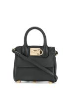 Salvatore Ferragamo Ferragamo Studio Micro Tote Bag - Black
