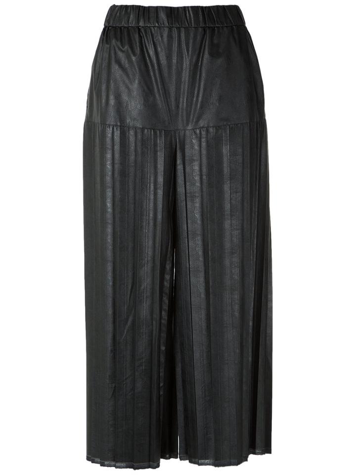 À La Garçonne - Pleated Culottes - Women - Viscose - M, Black, Viscose