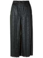 À La Garçonne - Pleated Culottes - Women - Viscose - M, Black, Viscose