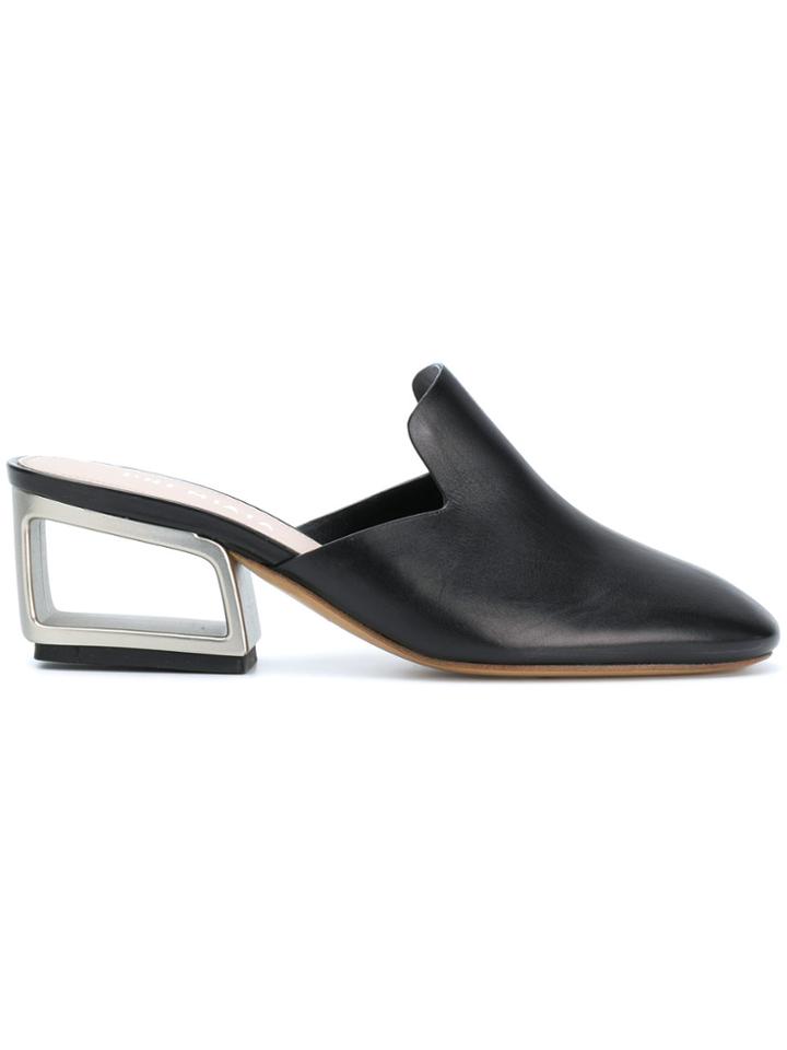 Premiata Open Heel Mules - Black