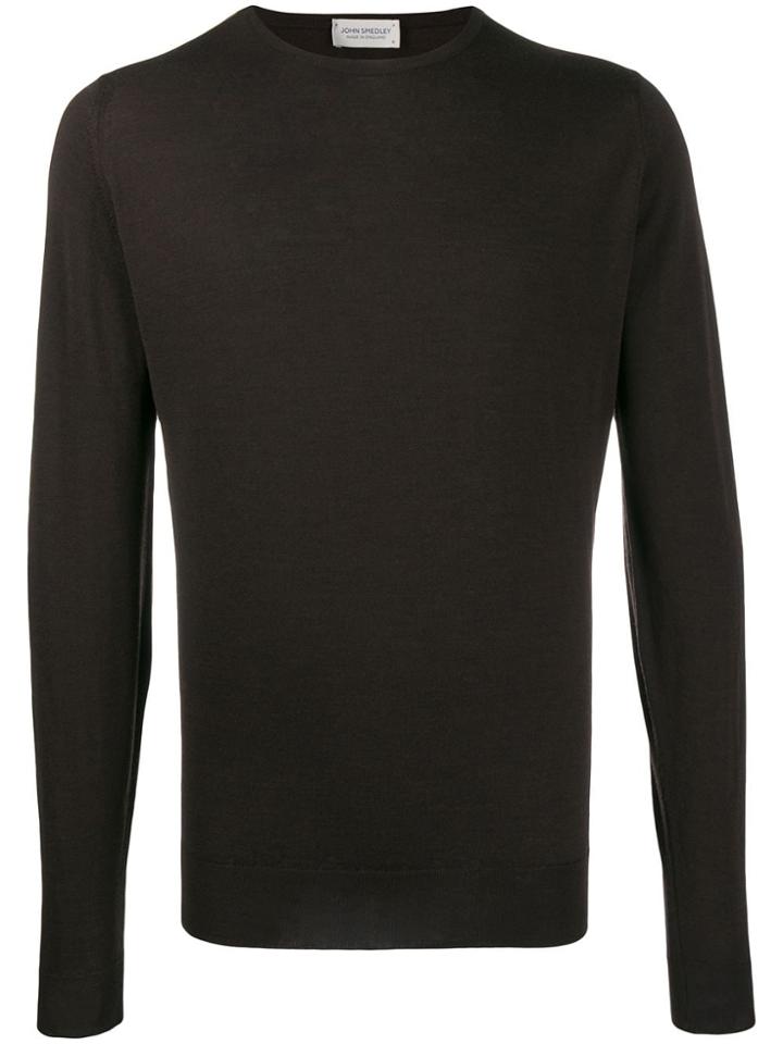 John Smedley Lundy Crew Neck Sweater - Brown
