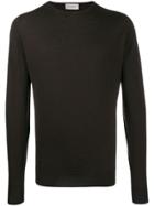 John Smedley Lundy Crew Neck Sweater - Brown