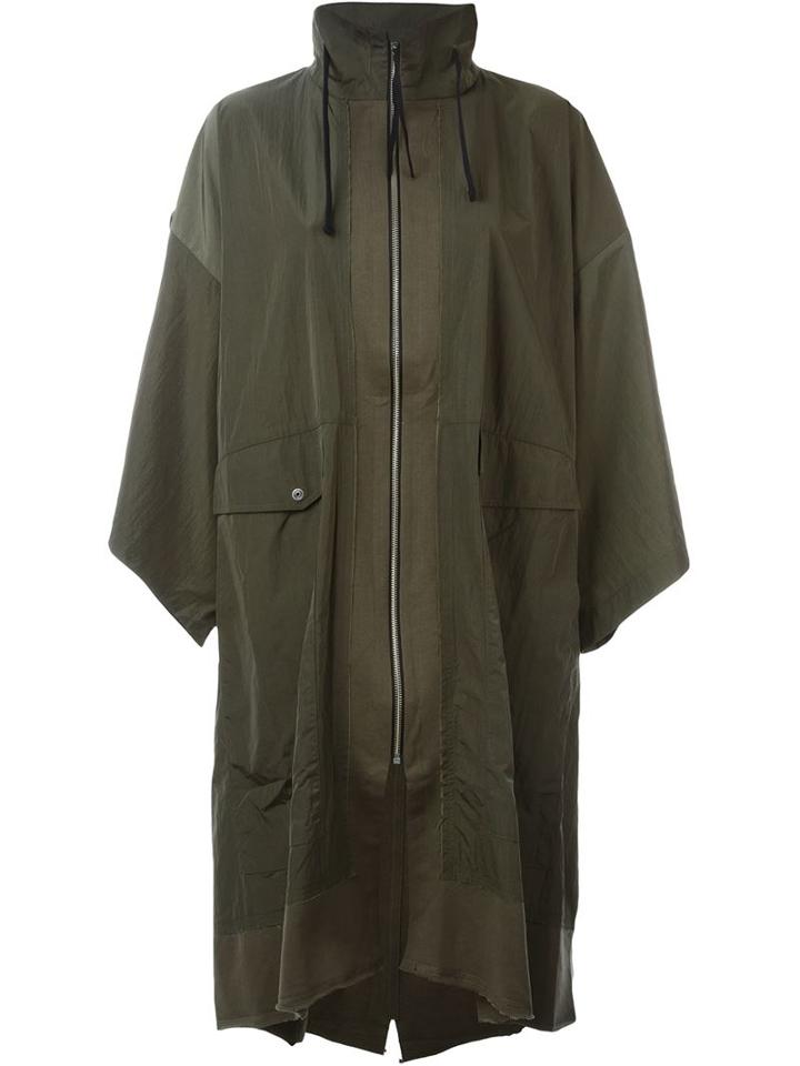 Silent Damir Doma 'jalya' Parka, Women's, Size: Small, Green, Cotton/polyamide