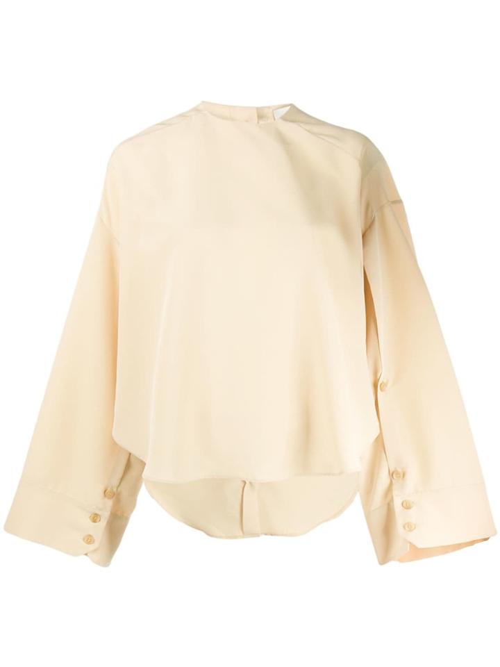 A.w.a.k.e. Mode Loose-fit Audrey Blouse - Neutrals