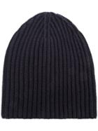 Loro Piana Rib Knit Beanie - Blue