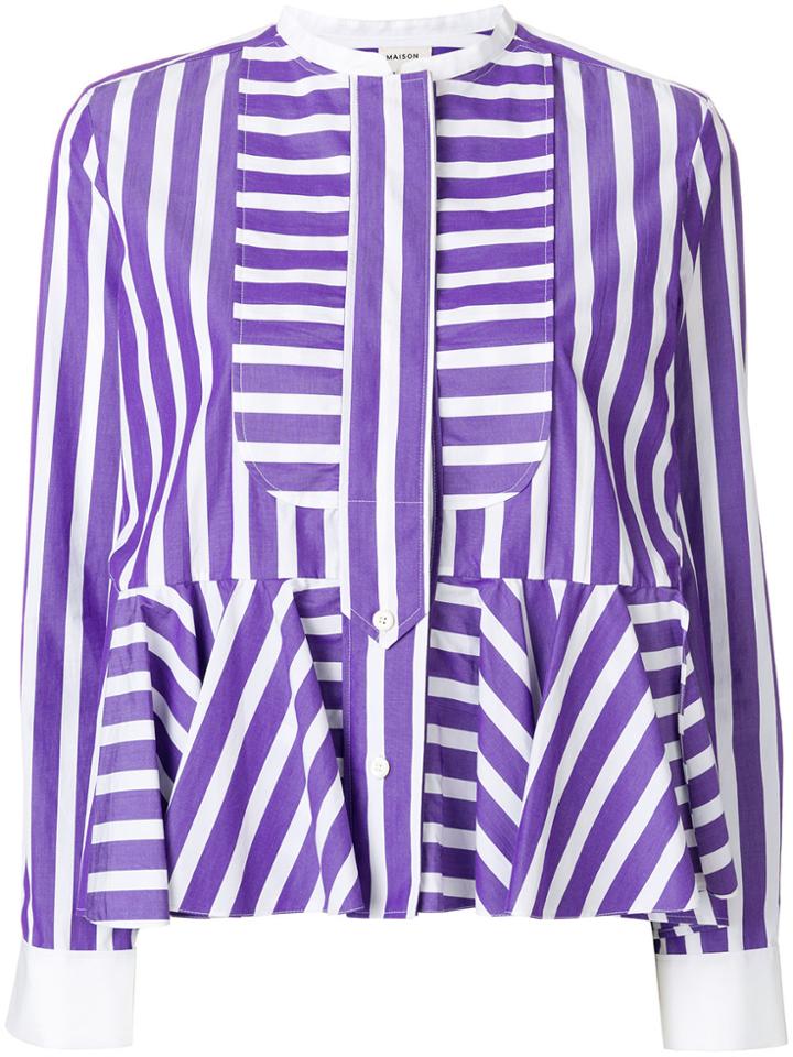 Maison Rabih Kayrouz Striped Fitted Shirt - Pink & Purple