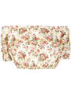 Forte Dei Marmi Couture Cropped Printed Top - Neutrals