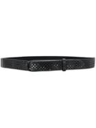 Orciani Perforated No Buckle Belt - Black