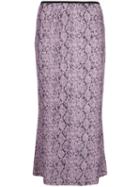 Cinq A Sept Python Print Midi Skirt - Multicolour