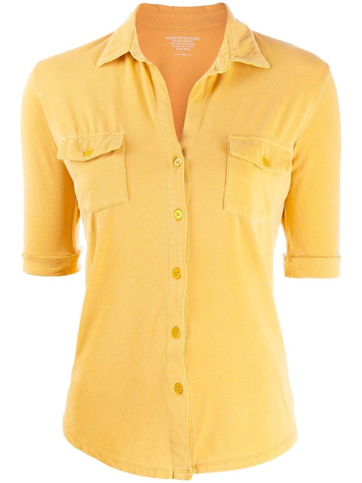 Majestic Filatures Slim-cut Shirt - Yellow