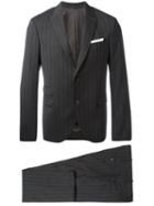 Neil Barrett - Pinstripe Two-piece Suit - Men - Cotton/polyester/spandex/elastane/virgin Wool - 48, Grey, Cotton/polyester/spandex/elastane/virgin Wool