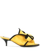 No21 Contrast Bow Sandals - Yellow