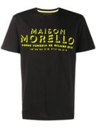 Frankie Morello Logo Print Crew Neck T-shirt - Black