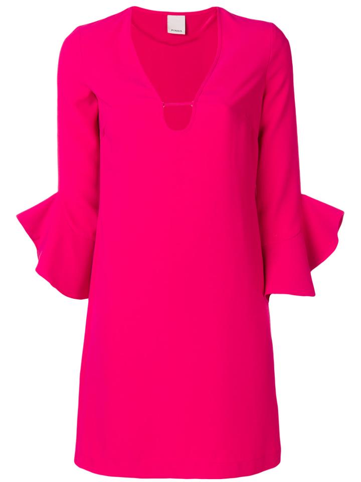 Pinko Short Shirt Dress - Pink & Purple