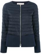 Herno Zipped Padded Jacket, Women's, Size: 46, Blue, Cotton/polyamide/polyurethane