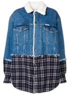 Forte Dei Marmi Couture Trinity Mesh Denim Jacket - Blue