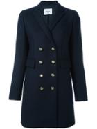 Dondup 'skyfall' Coat, Women's, Size: 48, Blue, Acetate/viscose/cashmere/virgin Wool