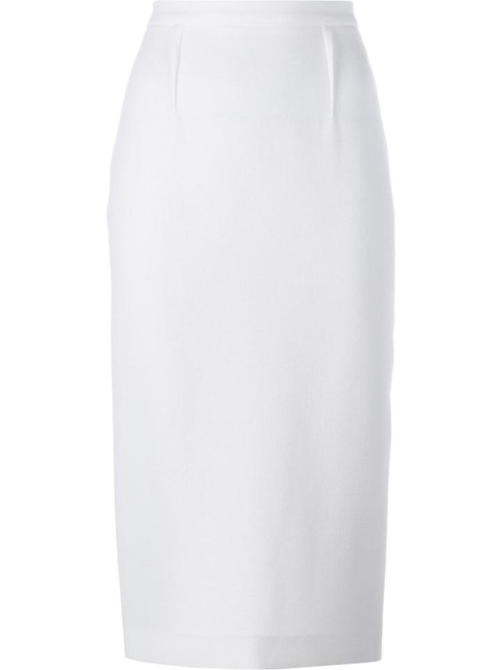 Roland Mouret 'arreton' Wool Pencil Skirt - White