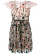 Red Valentino Embroidered Tulle Dress - Nude & Neutrals