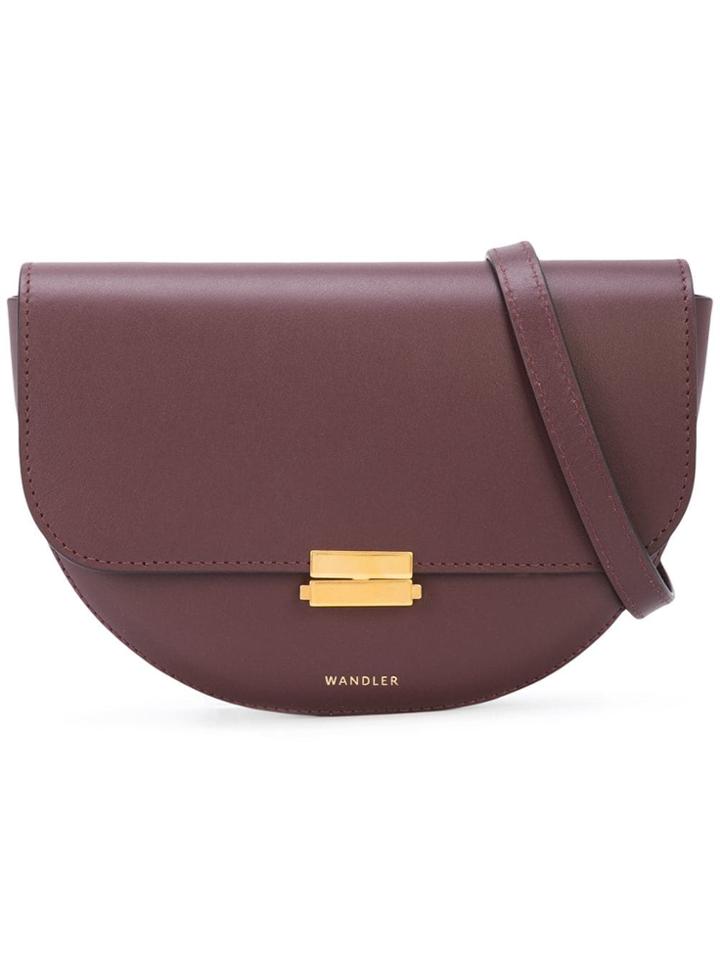 Wandler Foldover Top Belt Bag - Red