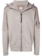 Cp Company Zip-up Hoodie - Grey