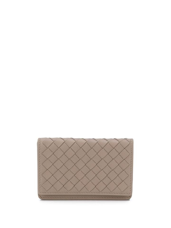 Bottega Veneta Woven Card Case - Neutrals