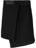 Ann Demeulemeester Asymmetrical Wrap Skirt, Women's, Size: 38, Black, Cotton/rayon/virgin Wool