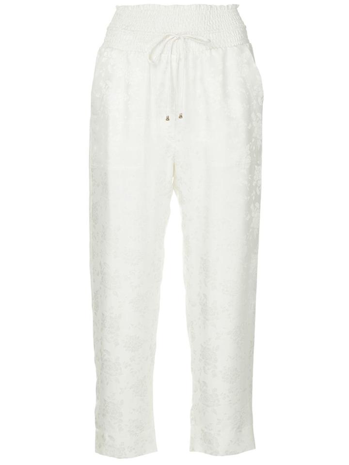 Nanushka Cropped Track Pants - White