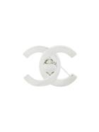 Chanel Pre-owned Logo Brooch - Metallic