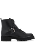 Tod's Buckled Strap Boots - Black