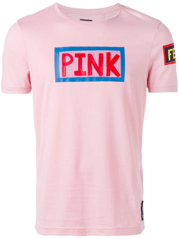 Fendi - Printed T-shirt - Men - Cotton - 50, Pink/purple, Cotton