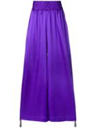 Mia-iam Wide-leg Palazzo Trousers - Purple