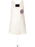 Mr & Mrs Italy Chest Patch Knitted Tank - Nude & Neutrals