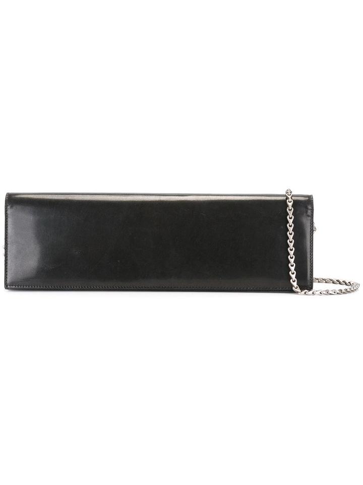 Rick Owens Flat Clutch, Women's, Black, Horse Leather