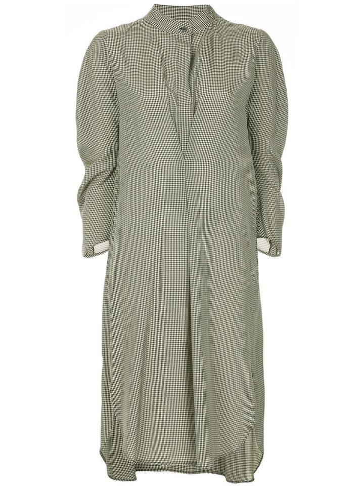 Zero + Maria Cornejo Gingham-print Dress - Black