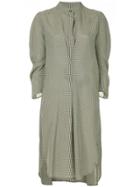Zero + Maria Cornejo Gingham-print Dress - Black