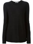 T By Alexander Wang Longsleeved T-shirt, Women's, Size: S, Black, Rayon/silk