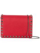 Valentino 'rockstud' Foldover Shoulder Bag, Women's, Red