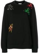 Gaelle Bonheur Sequin Bug Patch Sweatshirt - Black