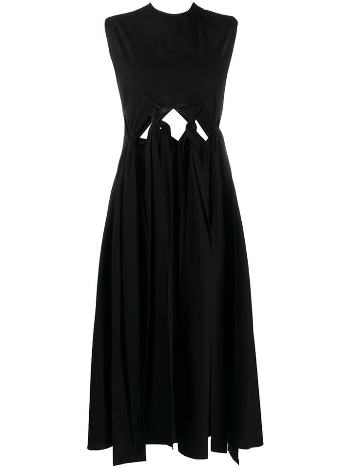 Ports 1961 Knot Detail Sleeveless Dress - Black
