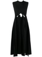 Ports 1961 Knot Detail Sleeveless Dress - Black