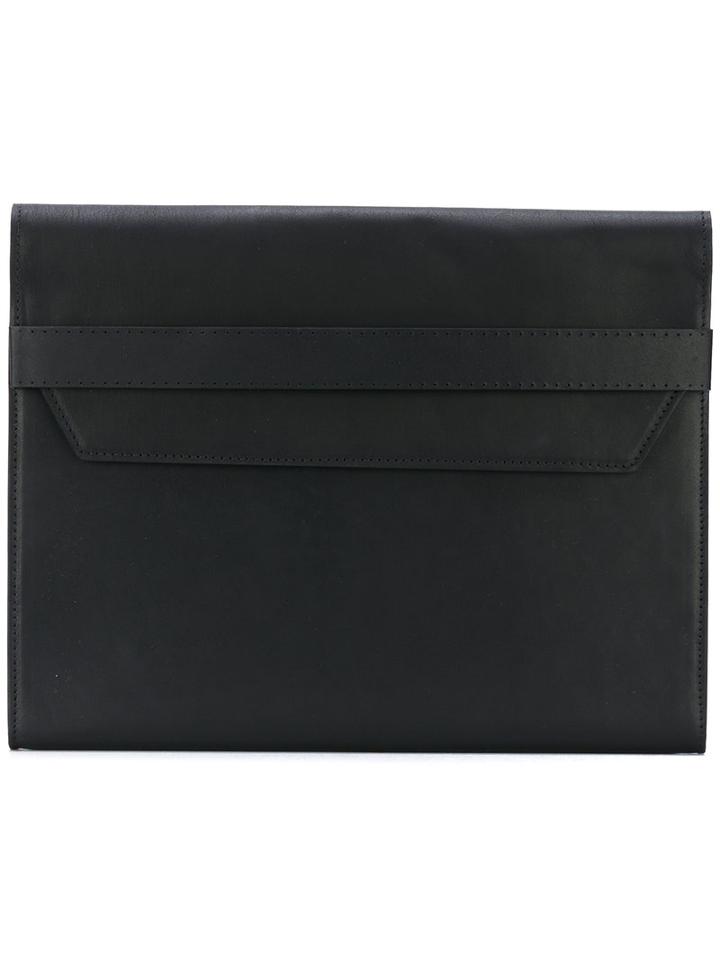 Hand Clutch - Men - Calf Leather - One Size, Black, Calf Leather, Maison Margiela