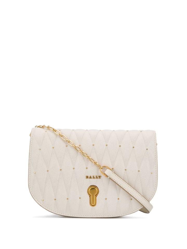 Bally Clayn Quilted Shoulder Bag - White