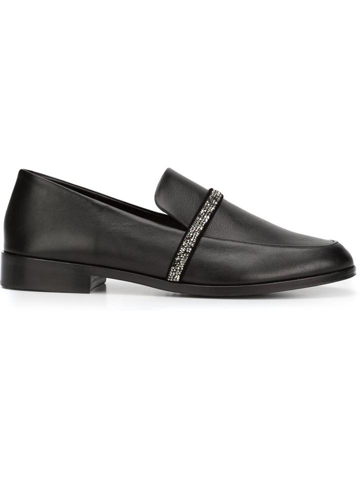Beau Souci Embellished Strap Loafers