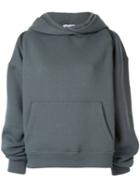 Alexander Wang Zipped Shoulder Hoodie - Blue