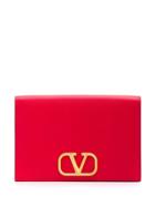 Valentino Valentino Garavani R-ring Clutch Bag - Red